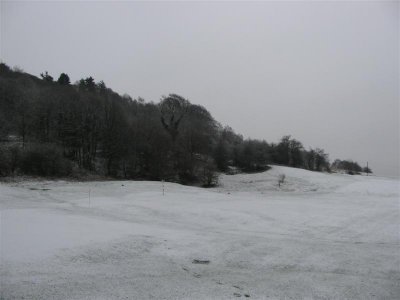 Snowy golf course, Station Road, Bakewell 14:06
