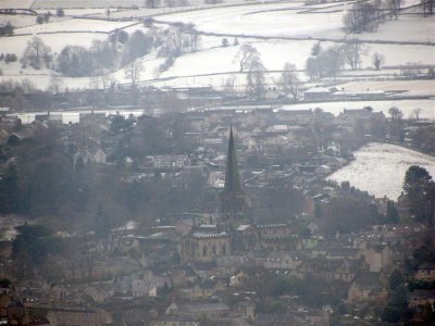 View from Station Road, to Bakewell Parish Church 14:15