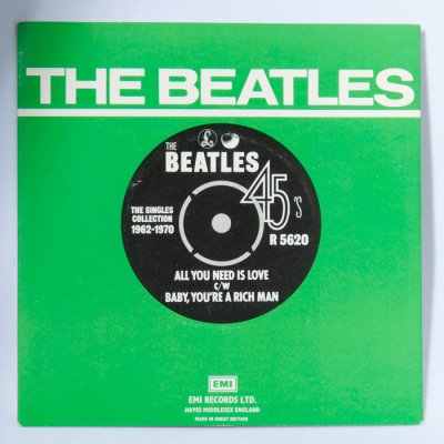Beatles, All You Need Is Love B/W Baby, You're A Rich Man (Green PS).jpg