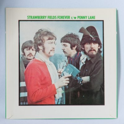 Beatles, Strawberry Fields Forever B/W Penny Lane (Green PS back).jpg