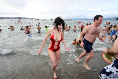 Polar Bear Swim at English Bay