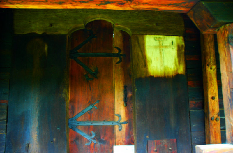 the backyard entrance