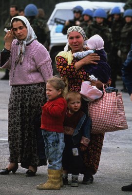 Evacuated from Srebrenica