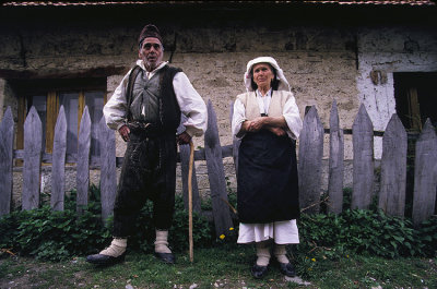 Croats in mountain village
