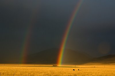 Double Rainbow in the  Madison Valley