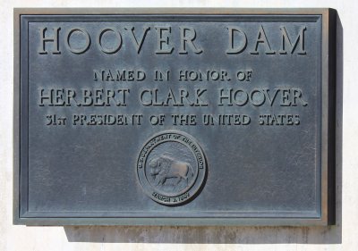 Hoover Dam plaque