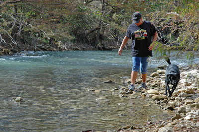 Fred & Jeannine at the Medina River