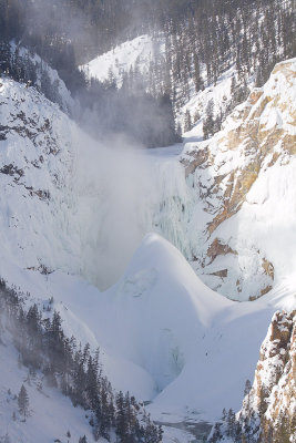 Lower Falls Behind Ice Cone