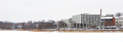 Town hall Silkeborg in winter 01