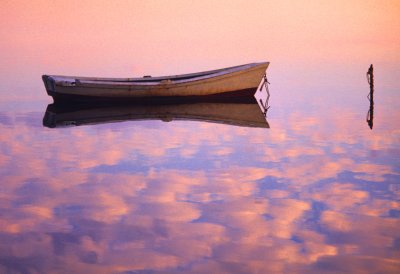 Boat On Pink Clouds