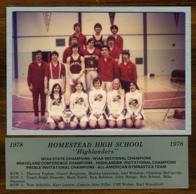 State Champion Gymnastics Team 1978