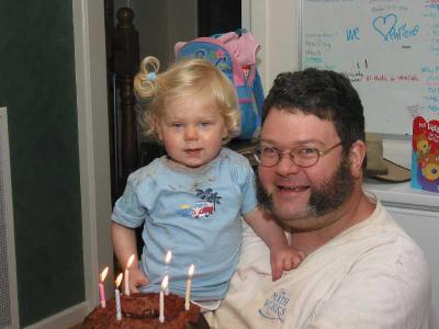 Daddy's birthday - in working clothes