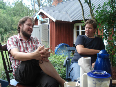 Två glada halläningar