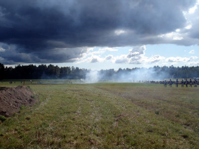 Norska infanteriet ppnar eld