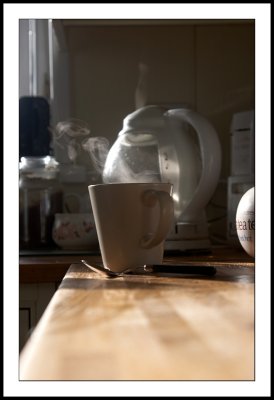Steaming cuppa