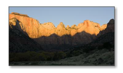 <b>West Temple and Towers of the Virgin</b><br><font size=2>Zion Natl Park, UT