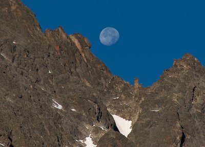 Maan boven de Kuchenspitze