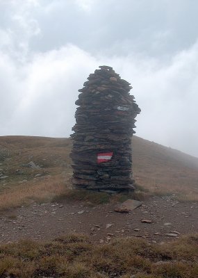 Steenman in de mist