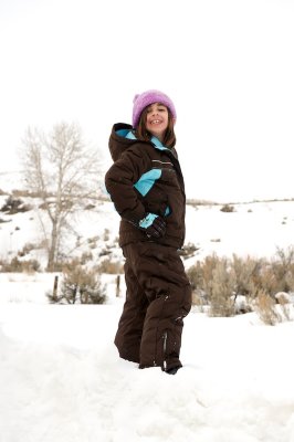 Bailey striking a pose during the Wing Snow Day.