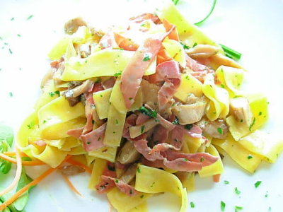 wild boar ham & porcini pappardelle