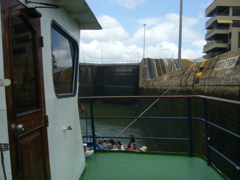 Nearing the lock