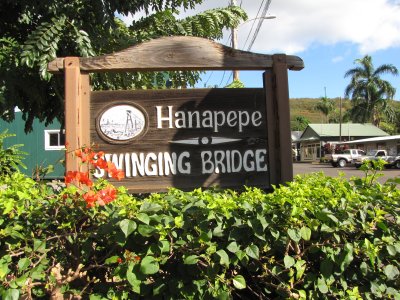 Swinging Bridge in Historic Hanapepe
