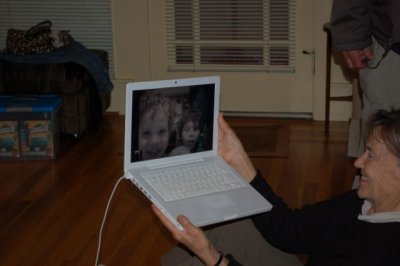 Skyping with the Grandkids Back Home