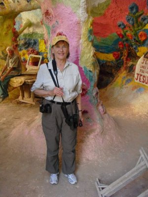 Jane at Salvation Mountain