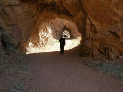 Jane in tunnel