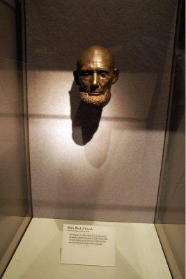 Lincoln life mask 2 months prior to his death
