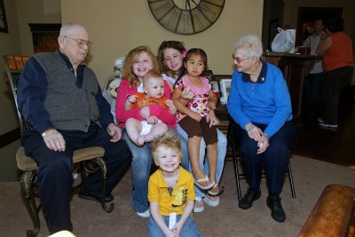 Great Grandma & Grandpa & the Kids
