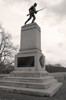 The Minnesota Memorial in sepia