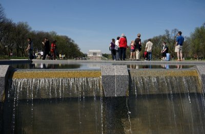 Looking towards the Lincoln Memorial