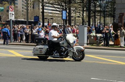 A presidential motorcade