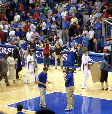 Seniors leaving floor together