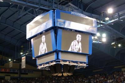 Video board during KU player intro #2
