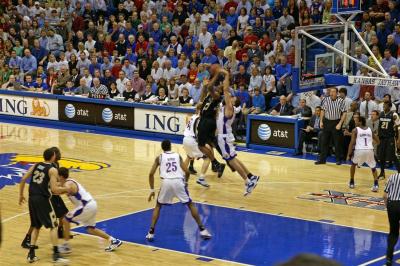 Sasha Kaun leaping for rebound