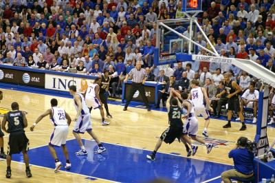 Stephen Vinson going for the steal