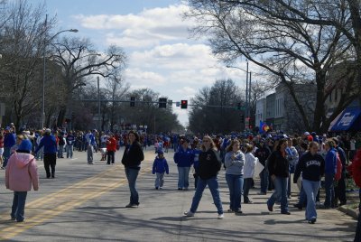 Looking south on parade route