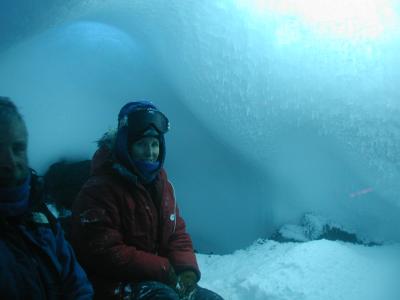 12- S in ice cave near hut.JPG