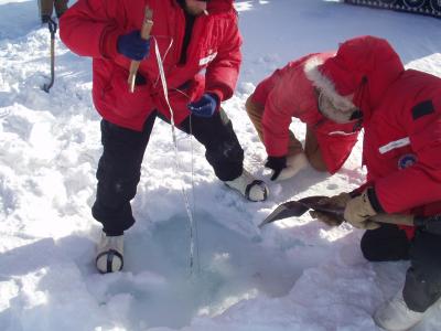 2- Sea Ice course with artesian hole.JPG