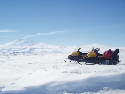 24- Mt Erebus on day Matt  I went out  to check on breaker channel thickness.JPG
