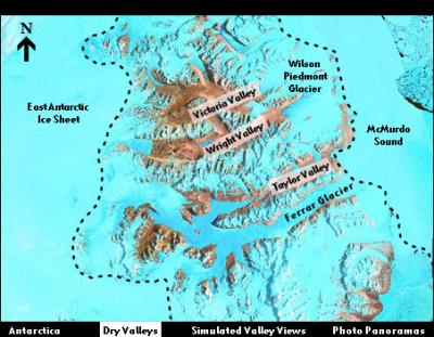 Dry Valleys: Wright Valley and Olympus Range