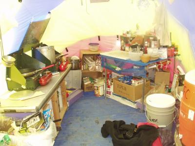 Inside the Endurance tent- kitchen end.JPG