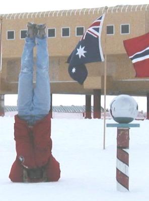 Headstand at South Pole: primary ice goal accomplished!.jpg