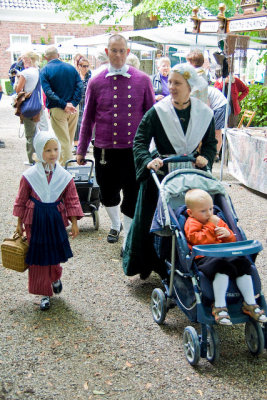 family in traditional Groningen attire