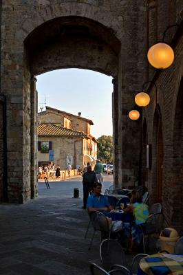 leaving San Gimignano