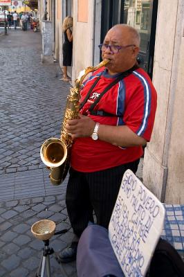 saxophone player