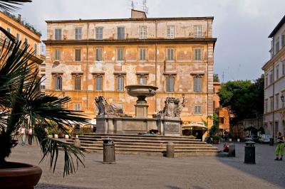 view from Santa Maria in Trastevere