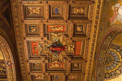 ceiling near choir